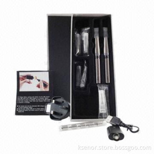 E-cigarette Starter Kit with 3.7 to 4.2V Working Voltage, 1,100mAh Capacity